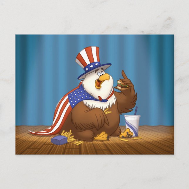 Carte postale Fat American Eagle (Devant)
