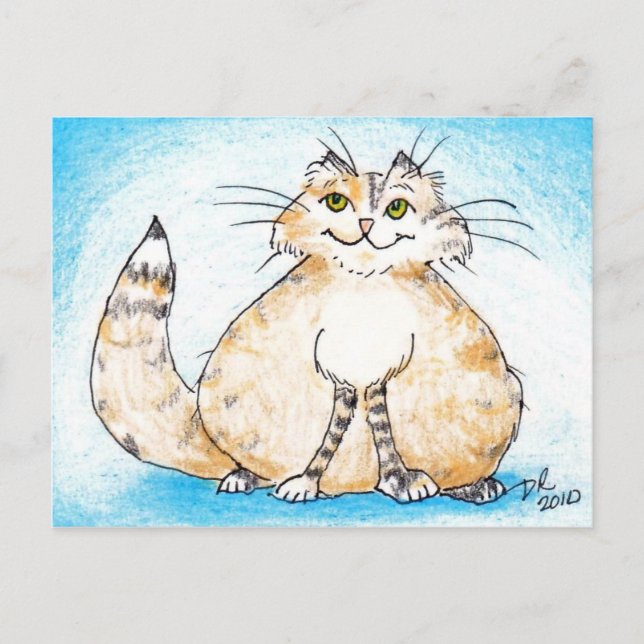 Carte Postale Fat Kitty Fat Kitty, où étiez-vous ? (Devant)