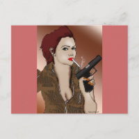 Fatale féminine - Fumer et armes à feu