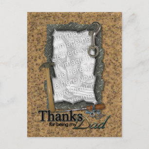 Carte Postale Father's Day ADD YOUR PHOTO Tools