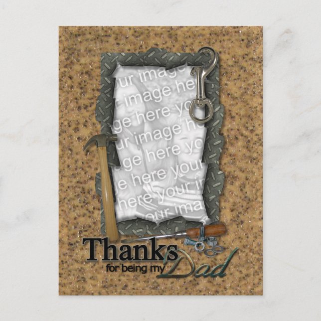 Carte Postale Father's Day ADD YOUR PHOTO Tools (Devant)