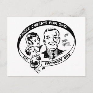 Carte Postale Father's Day Vintage Postcard