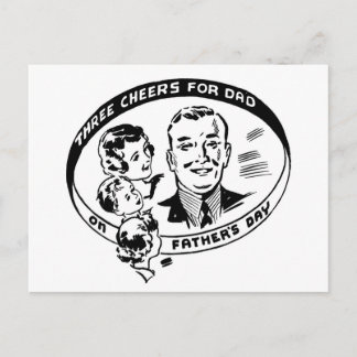 Carte Postale Father's Day Vintage Postcard