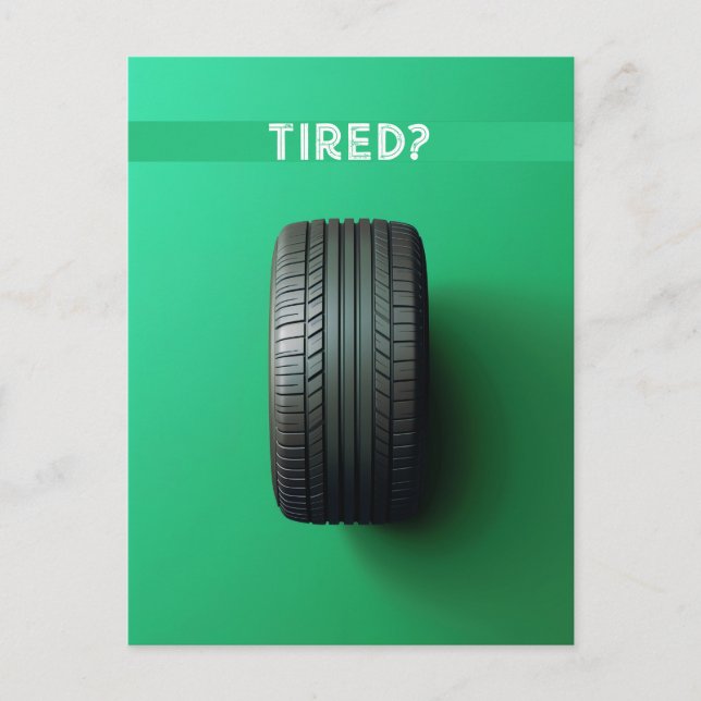 Carte Postale Fatigué (Devant)