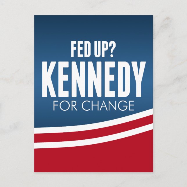 Carte Postale Fatigué - Robert F Kennedy pour le changement 2024 (Devant)