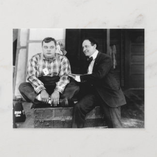Carte postale Fatty Arbuckle & Harry Houdini