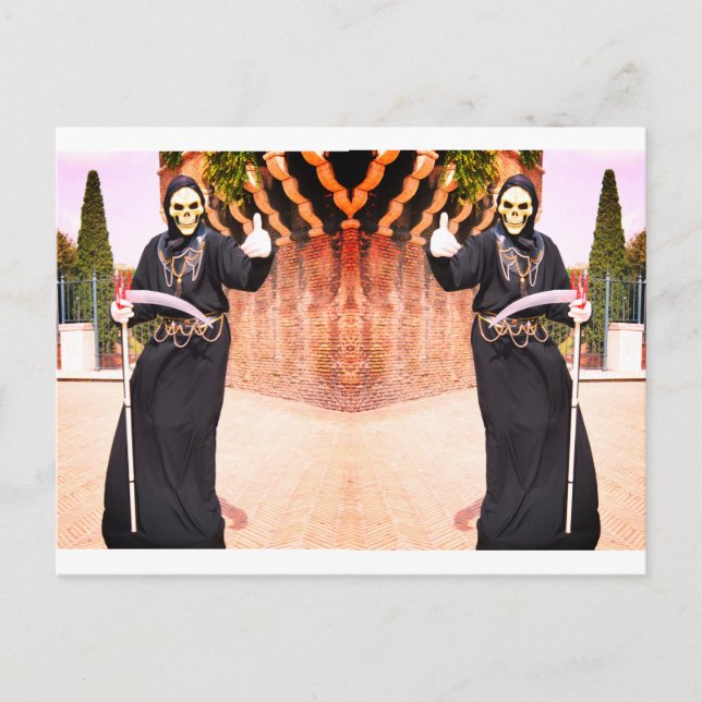 Carte Postale Faucheurs sinistres (Devant)