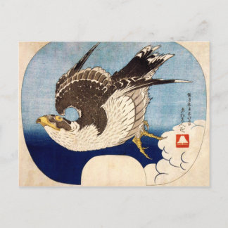 Carte Postale Faucon volant, Hokusai