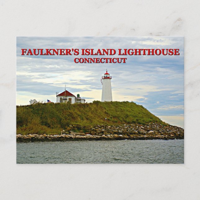 Carte Postale Faulkner's Island Lighthouse, Connecticut Postcard (Devant)