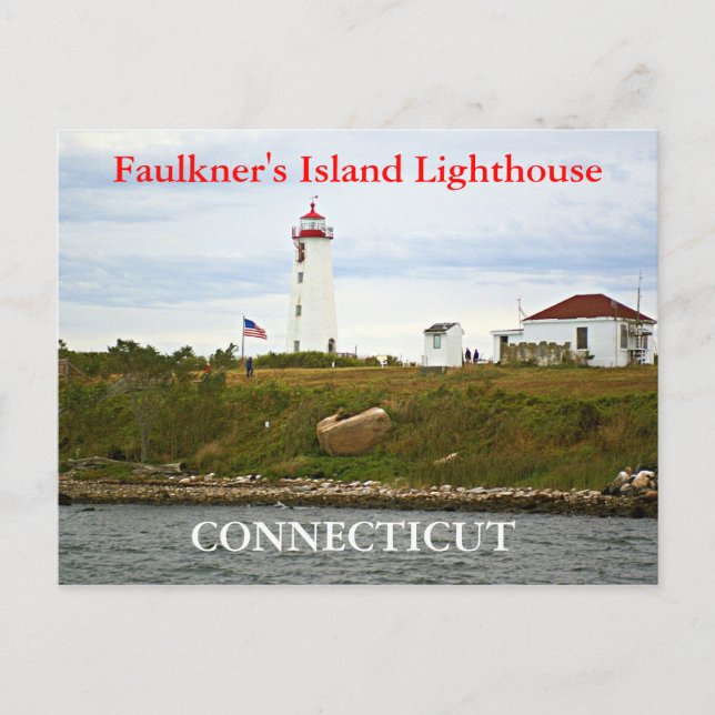 Carte Postale Faulkner's Island Lighthouse, Connecticut Postcard (Devant)