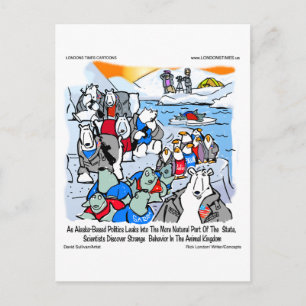 Carte Postale Faune et politique en Alaska Cadeaux et T-shirts d