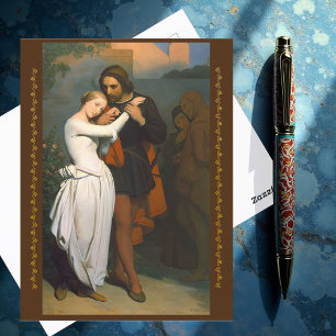 Carte Postale Faust et Marguerite dans le jardin par A. Scheffer