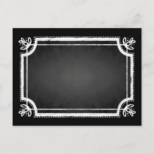 Carte postale Faux Chalkboard Vide Personnalisable
