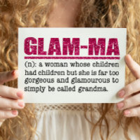 Faux Hot Pink Parties scintillant Glam-Ma