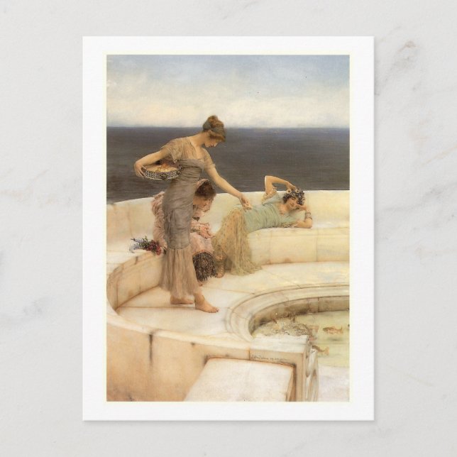 Carte Postale Favoris Argent de Sir Lawrence Alma-Tadema (Devant)