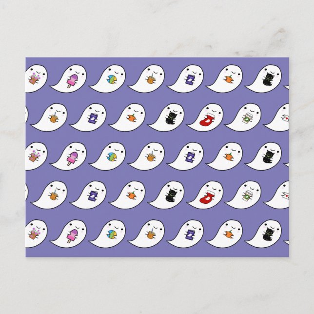 Carte Postale Favoris de Kawaii Ghost (Devant)