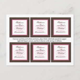 Carte Postale Favoriser les étiquettes Lustre rose
