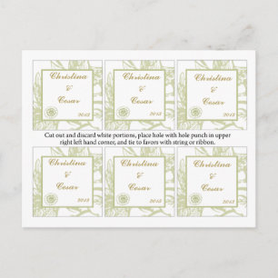 Carte Postale Favoriser Tags Green Gerbera Daisy Flowers Light G