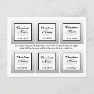 Carte Postale Favoriser Tags Son/Ses Diamond Mariage Bagues Rin