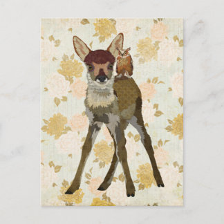 Carte postale FAWN & OWL
