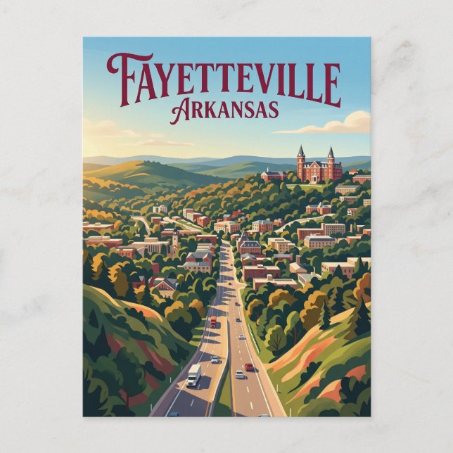 Carte Postale Fayetteville États-Unis (Devant)