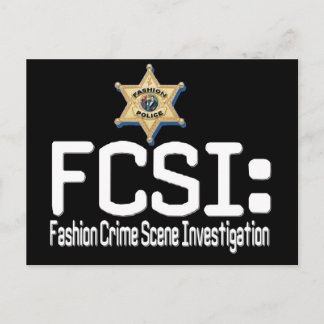 Carte Postale FCSI : Enquête sur les crimes de mode