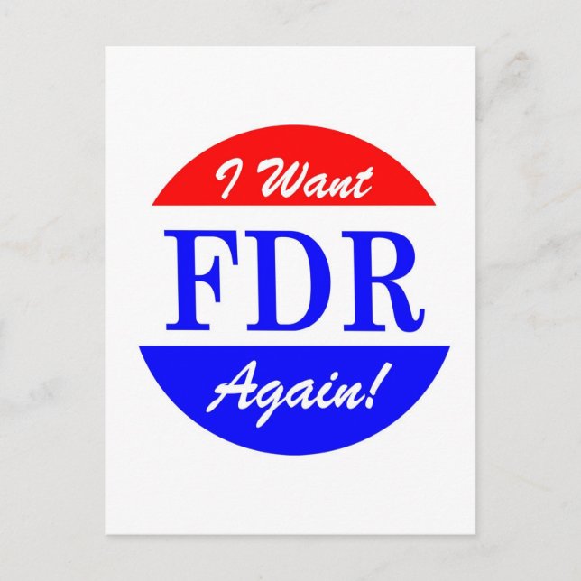 Carte Postale FDR - Le plus grand hommage du président américain (Devant)