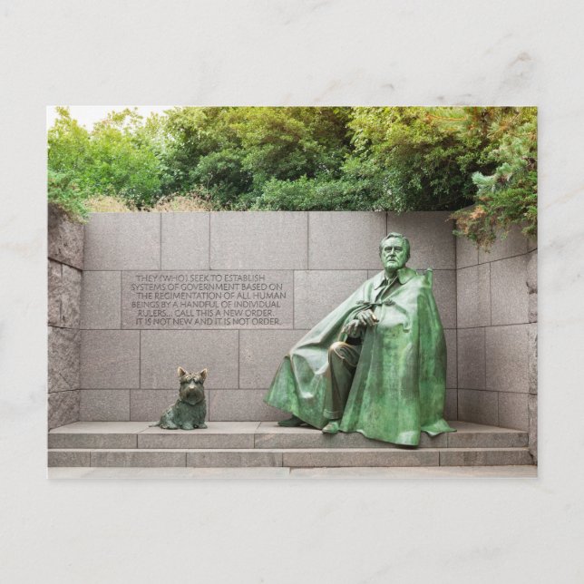 Carte Postale FDR Memorial à Washington DC (Devant)