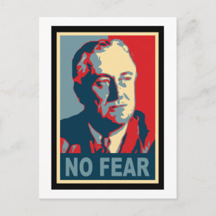 Carte Postale FDR Sans Peur