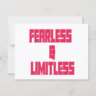 Carte Postale Fearless & Limitless 