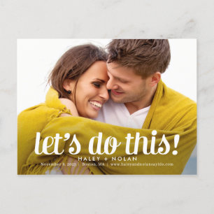 Carte Postale Fearless Love ÉDITABLE COULEUR Enregistrer La Date
