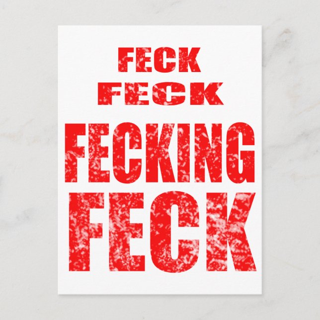 Carte Postale feck feck feck feck feck (Devant)