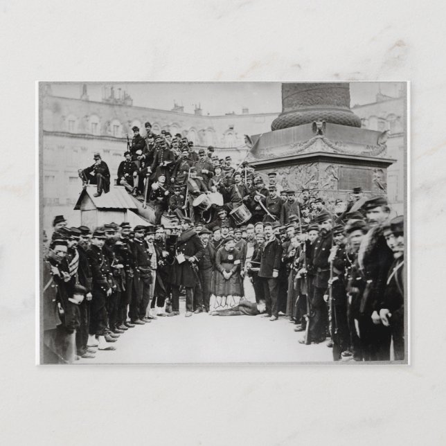 Carte Postale Fédérations avant la colonne Vendôme (Devant)