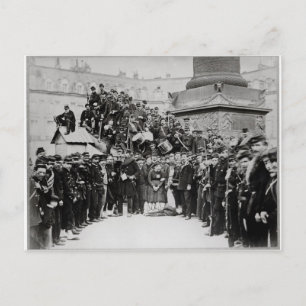 Carte Postale Fédérations avant la colonne Vendôme