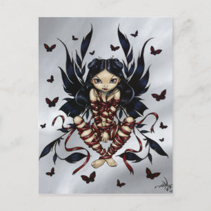 Carte postale "Fée au Ruban Sombre"