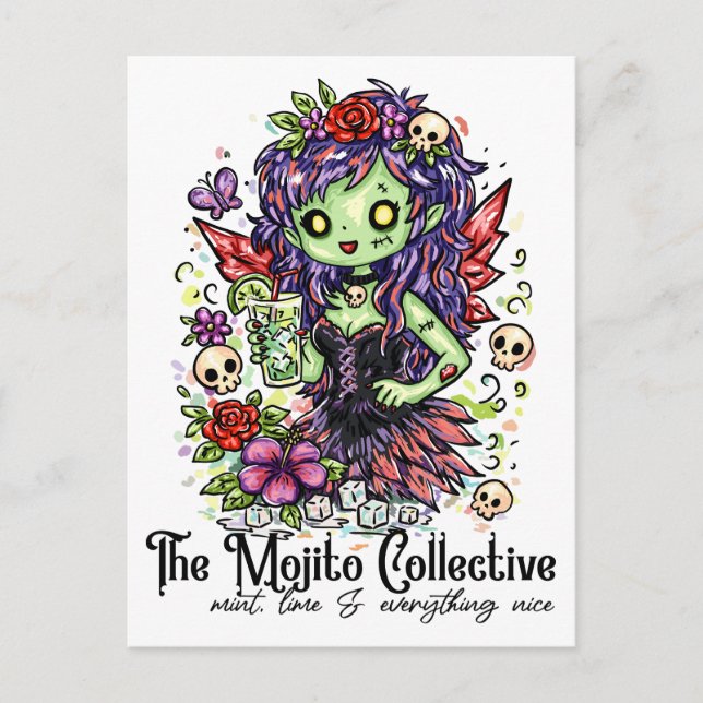 Carte Postale Fée Collective Mojito (Devant)