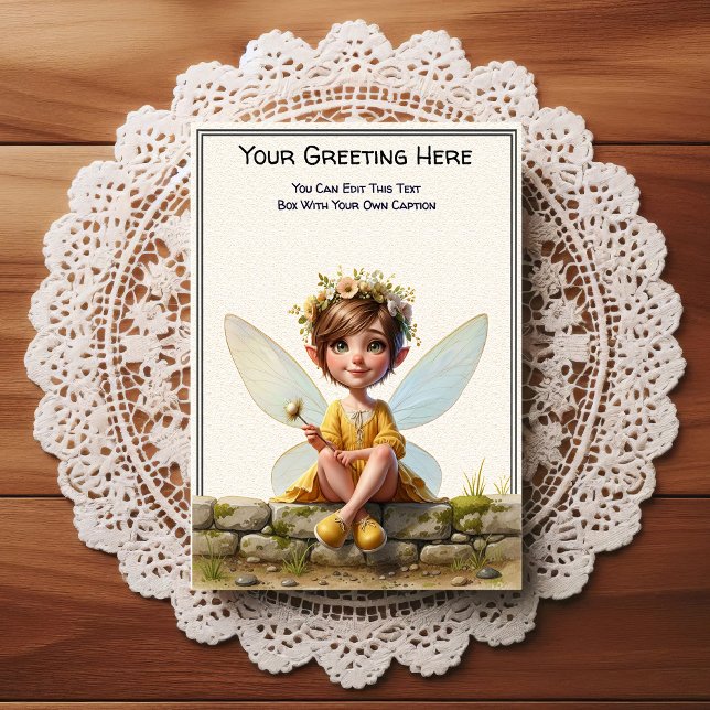 Carte Postale Fée de conte de fées fantaisiste pour tous les jou (Créateur téléchargé)