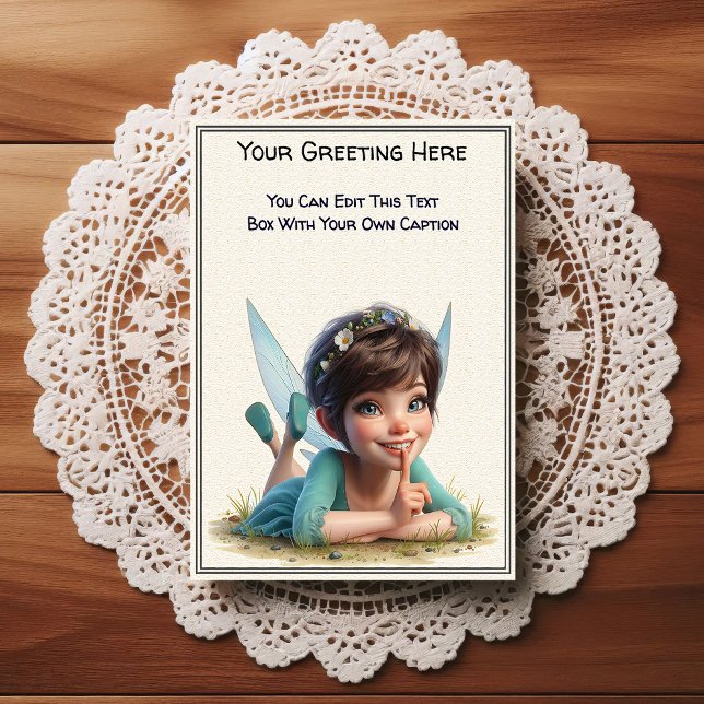 Carte Postale Fée de conte de fées sentimental fantaisiste quoti (Créateur téléchargé)