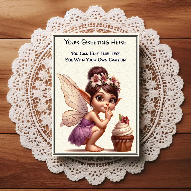 Carte Postale Fée de conte de fées sentimentale fantaisiste quot (Créateur téléchargé)