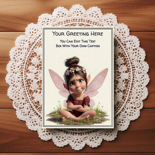 Carte Postale Fée de conte de fées sentimentale fantaisiste quot (Créateur téléchargé)
