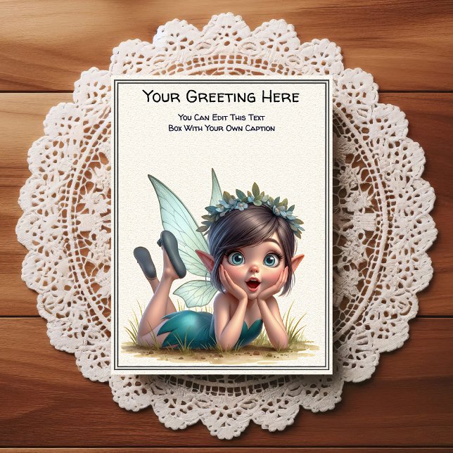 Carte Postale Fée de conte de fées sentimentale fantaisiste quot (Créateur téléchargé)
