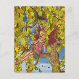 Carte Postale Fée de floraison de l'arbre du printemps