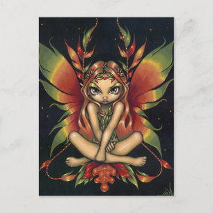 Carte postale "Fée de nuit d'automne"