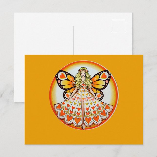Carte Postale Fée du coeur (Devant / Derrière)