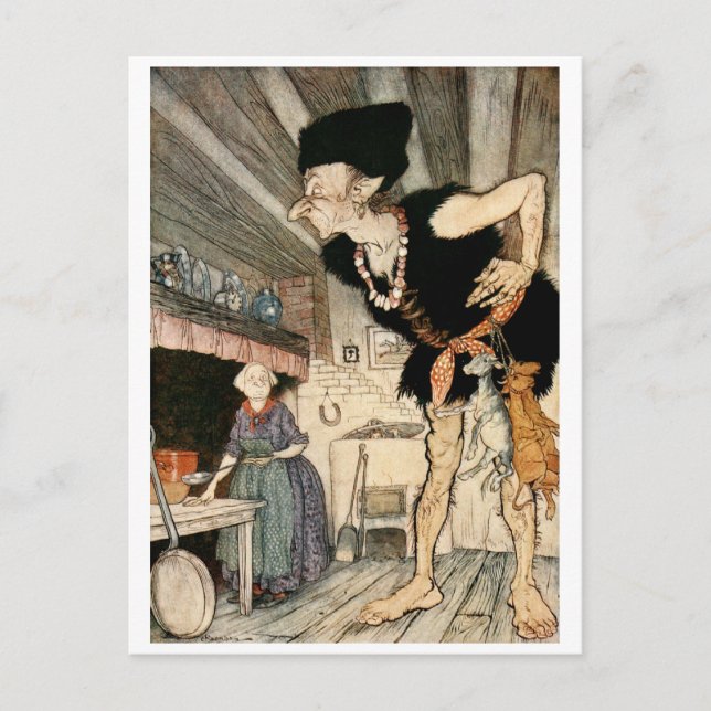 Carte Postale Fee-fi-fo-fum, je sens le sang d'un Anglais (Devant)