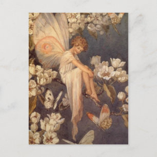 Carte Postale Fée Fleur