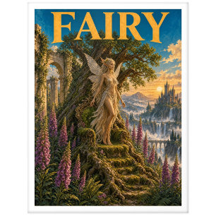 Carte Postale Fée, Monstre de Fantastique Gothique