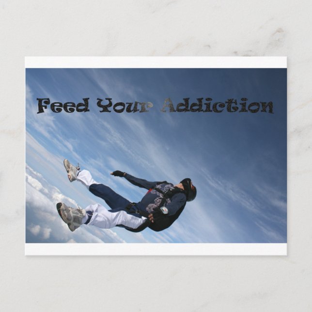 Carte Postale Feed your addiction (Devant)