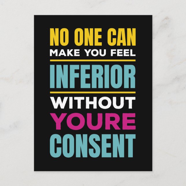 Carte Postale Feel Infior Eleanor Roosevelt Droits des femmes (Devant)