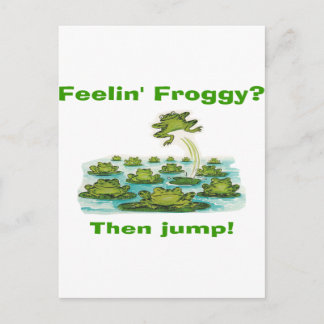 Carte Postale feelin froggy